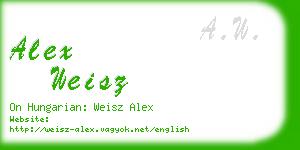 alex weisz business card